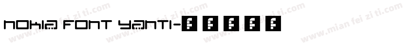 Nokia Font YanTi字体转换